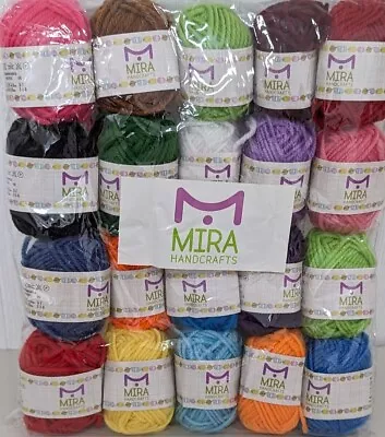 20 Acrylic Yarn Skeins - 438 Yards Multicolored Yarn In Total Great Crochet USA • $18.70