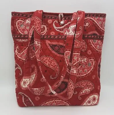 Vera Bradley Mesa Red Retired Get Carried Away Tote Shoulder Bag Purse • $22.49