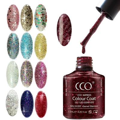 £5.19 • Buy Gel Polish Nail Varnish Cco Glitter Range Uv Led Professional Soak Off