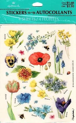 New - Marjolein Bastin Botanical Flower Flowers Poppy Bee Stickers By Hallmark • $22