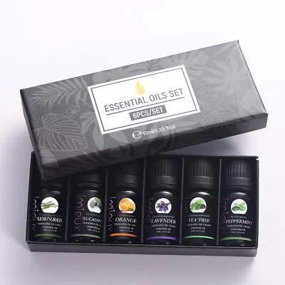 Spa Natural Essential Oil Gift Set Of 6 Aromatherapy Essential Oils 10ml • £7.80