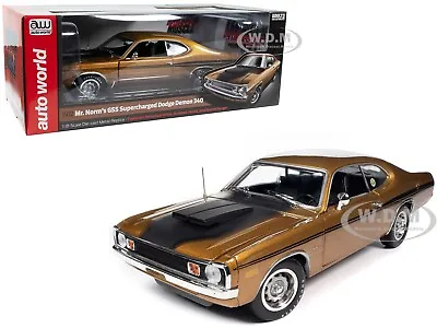 Mr Norm's 1972 Dodge Demon Gss Gold 1/18 Diecast Model Car By Auto World Amm1294 • $99.99