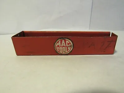 MAC Tools  Red Metal Socket Holder Storage Caddy Tray Box  J82KD • $10