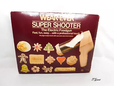 Vintage Complete Wear-Ever Super Shooter Electric Food Gun For Cookies #70123 • $34.99