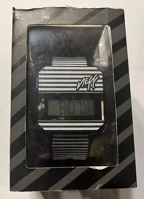 WORKING!! - NEFF Digi Digital Watch Black & White Stripes - Model F11701 Stripe • $17.95