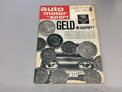 Das AUTO MOTOR Und SPORT 21 Marz 1964 41 Jahrgang Heft 6 - German Magazine • $18