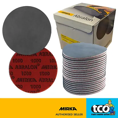 £4.50 • Buy Mirka Abralon Sanding Pads 150mm | Wet & Dry Foam Grip Backed Discs | 180 - 4000