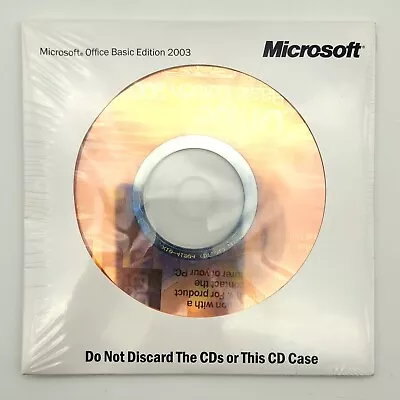 Sealed Microsoft Office Basic Edition 2003 CD With Activation Code • $18.79