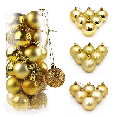 48PCS New Christmas Decorations Baubles Tree Xmas Balls Party Wedding Ornament • $7.99