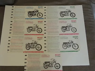 Ducati Monza Motocross Cadet Sebring Monza Jr. Mach 1 50SL Info Sheets • $25.61