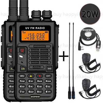 $89.29 • Buy 2x Baofeng X5 Plus Vhf Uhf Walkie Talkie Dual-band Ham Handheld Two-way Radio Us