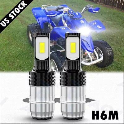 For Yamaha Blaster 200 1994-2004 2005 2006 LED Headlight Kit H6 6000K White Bulb • $16.99