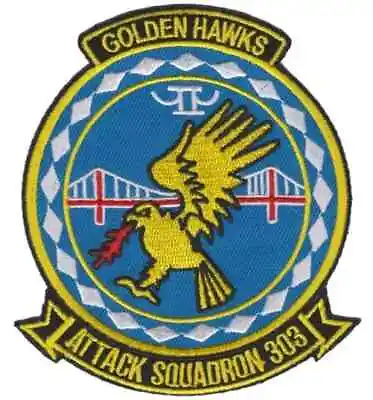 VA-303 Golden Hawks Squadron Patch – Plastic Backing • $14.39