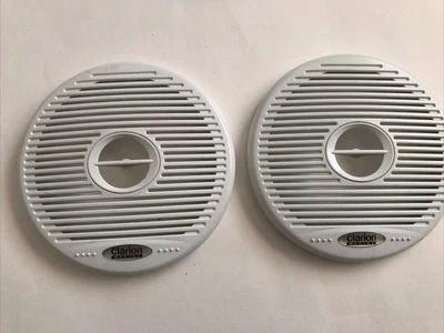 $29.99 • Buy 2 Pieces Clarion Marine 7 Inch Boat Stereo Speaker Cover In White.