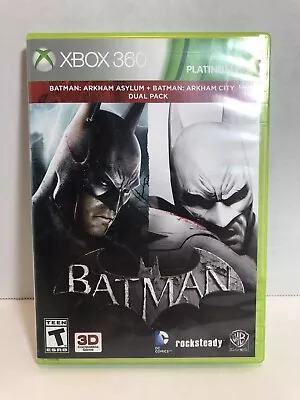 $12.99 • Buy Batman: Arkham Asylum & City Dual Pack Microsoft Xbox 360 Tested W/MANUAL