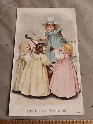 Victorian Trade Card Estey Organ Works J Saltzer Bloomsburg Pa • $12