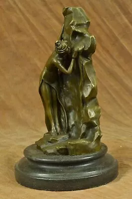 Handmade Moreau Enchanting Beauty Bronze Sculpture Art Marble Figurine Hot Cast • $249