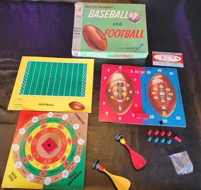 RARE Milton Bradley 1956 Baseball And Football With Darts • $45