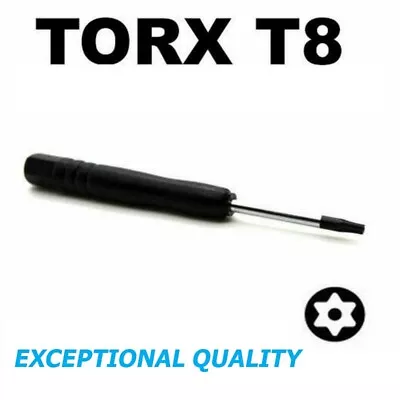 T8 Torx Star Screwdriver For Xbox 360 PS3/4 Controller Opening Repair Tool Black • £2.50