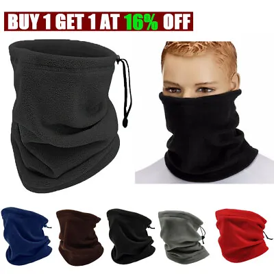 Neck Warmer Scarf Men Winter Thick Windproof  Thermal Snood Outdoor Cycling Mask • £3.03