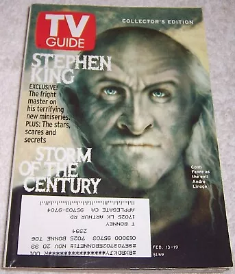 TV Guide Magazine February 3-19 1999 Stephen King • $3.99