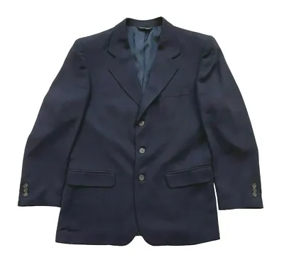 Riggings Men's Sport Coat Jacket Size 40R Navy 100% Wool 3 Button Closure • $16.59