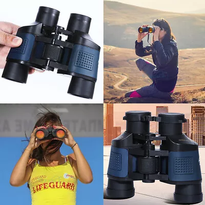 US German Military Army 60x60 Binoculars Prism HD Night Vision Hunting Bag Fine • $36.29