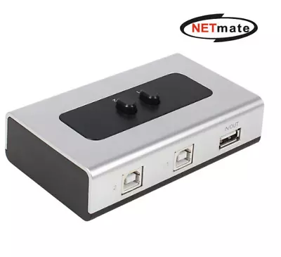 NEW 2 Port USB 2.0 Manual Sharing Switch BOX Selector 2:1 2A 1B Printer Scanner • $17.37