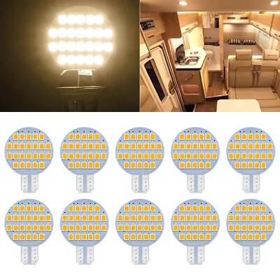 10Pcs  922/921/194 Warm White T10 LED RV Camper Trailer Interior Light Bulb 12V • $12.87