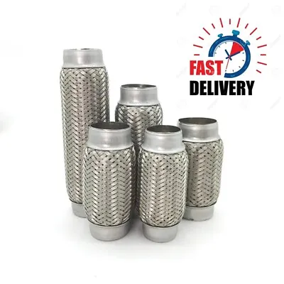 Exhaust Flexi Pipe Joint Flexible Tube Repair 38/42/45/48/50/55/60/64/70/76 Mm • $21.70