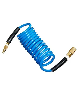 DEWENWILS 1/4 In X 10ft Polyurethane Recoil Air Hose Fittings Compressor Hose • $18.69