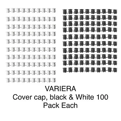 Cover Caps VARIERA For Cabinet Mounting Holes Black And White PACK OF 100 • £6.49