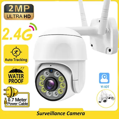 1080P IP WIFI Camera Wireless Outdoor CCTV HD PTZ Smart Home Security IR Cam UK • £5.99