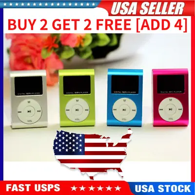 Mini USB Clip MP3 Player LCD Screen MP3 Style Portable Support Micro SD TF Card • $8.71