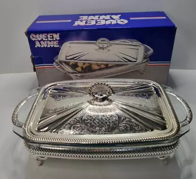 Vintage Queen Anne Style Silver Plated Tableware Mayell & Serving Dish • £29.99