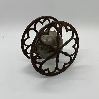 £68.69 • Buy Antique Victorian Cast Iron & Brass Rolling Bell Toy
