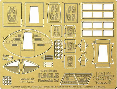 $29.99 • Buy Paragrafix 227 X 1/72 Space 1999: Eagle Transporter Photo-Etch Set #2 For MPC
