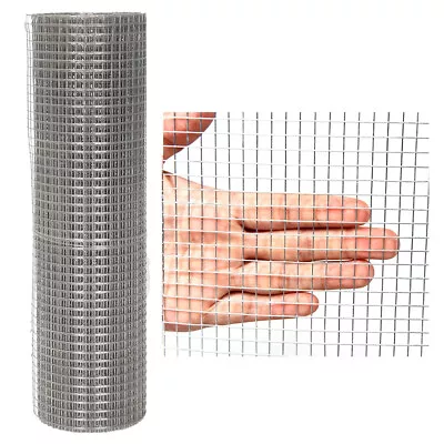 Stainless Steel Mesh Fencing Aviary Chicken Netting Rabbit Fence Pet Cage Garden • £7.95