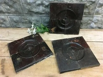 12 Plinth Block Bullseye Rosette Wood Architectural Salvage Antique Wood Trim A • $139