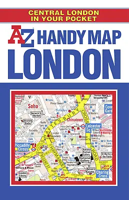 Central London Handy Street Map & Atlas Guide A-Z Detailed Folded City Map • £1.67