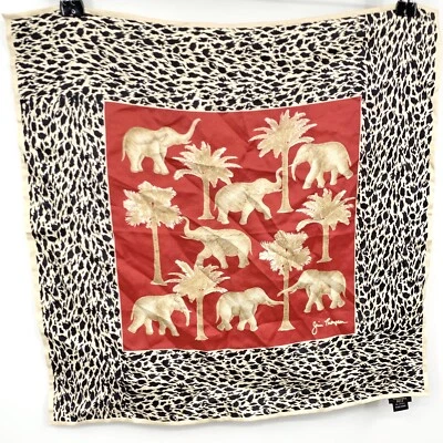 $20.46 • Buy Jim Thompson Women One Size Scarf Handkerchief Small Square 18  Elephant Silk
