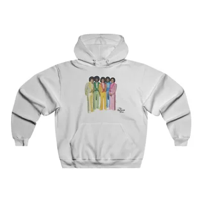 70s Jackson Retro Hoodie - Michael MJ 1970s Afro Jackson 5 Hooded Sweatshirt • $33.42