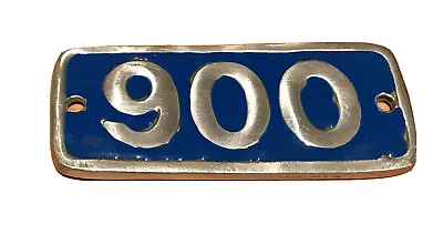 David Brown 900 Brushed Aluminium And Blue Enamel Side Badge • £4
