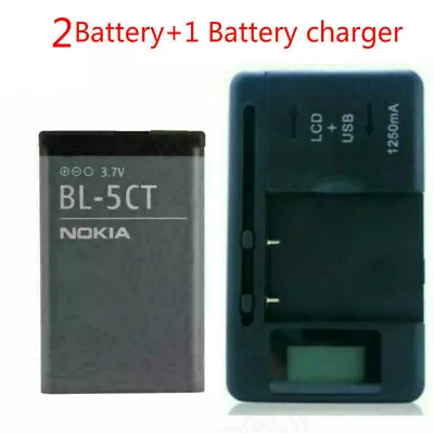 $7 • Buy BL-5CT Battery + Charger For Nokia 6303c 6303i C5-00 C6-01 C3 3720 5220 C3-01