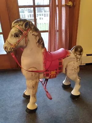 Vintage MOBO Bronco Riding Toy Horse Metal Horse 1950s Very Good Condition • $200