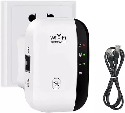 Wi-Fi Signal Extender Range Repeater Booster Internet Amplifier 300Mbps UK Plug • £9.97