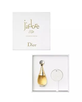 Dior 2pc L'or De J'adore Essence De Parfum 3.5ml 0.12oz & Perfumable Ceramic Tag • $37.99