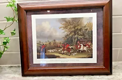 Hertfordshire Fox Hunt 1839 'Breaking Cover' -James Pollard Framed/Matted Print • £28.93