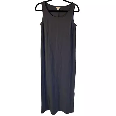 Pure J. Jill Maxi Dress Size XS Dark Gray Modal Rayon Slinky Travel Sleeveless • $19.99