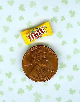 $1 • Buy 1:24 Half Inch Scale Dollhouse Miniature Colorful Peanut Chocolate Candy Bag